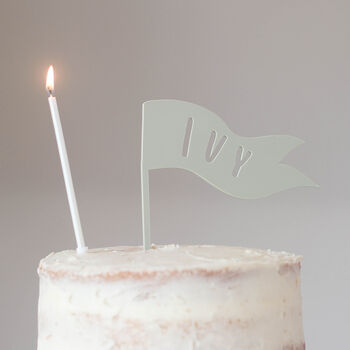 Personalised Name Flag Cake Topper, 3 of 8