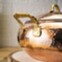 Hammered Solid Copper Casserole With Lid, Heavy Duty Copper, thumbnail 2 of 9