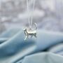 Strolling Cat Pendant With Optional Personalisation, thumbnail 2 of 10