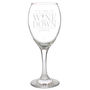 Personalised Wine Glass, Wine Down, thumbnail 2 of 3