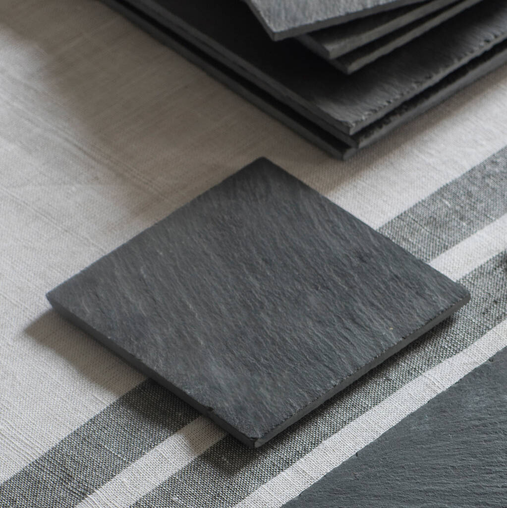 Set Of Four Slate Coasters By Garden Trading