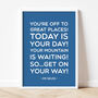 Dr Seuss 'Oh The Places You'll Go' Quote Print, thumbnail 5 of 12