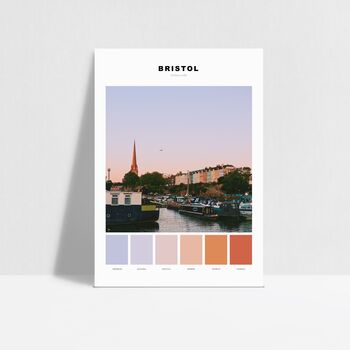 Harbourside, Bristol, Colour Palette Print, 3 of 4