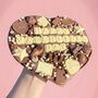 Valentines Day Personalised Message Chocolate Heart, thumbnail 4 of 6