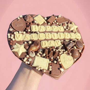 Valentines Day Personalised Message Chocolate Heart, 4 of 6