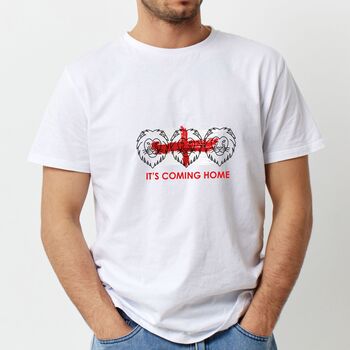 Three Lions Football England T Shirt Men's Size, 3 of 3