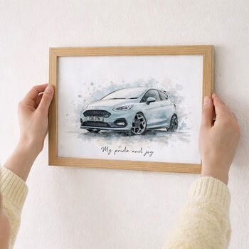 Personalised Car And Vehicle Watercolour Portrait, 4 of 8