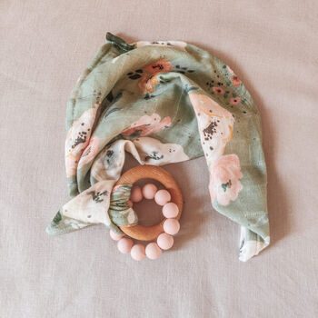 Baby Teething Muslin With Ring, 8 of 12