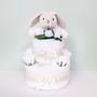 Little Bunny Two Tier Nappy Cake, thumbnail 1 of 12