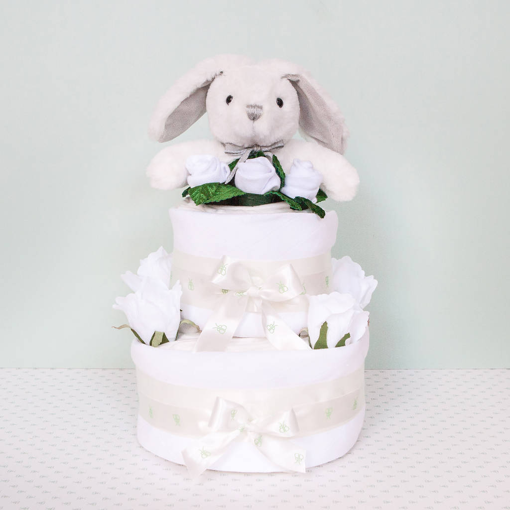 Little Bunny Two Tier Nappy Cake, 1 of 12