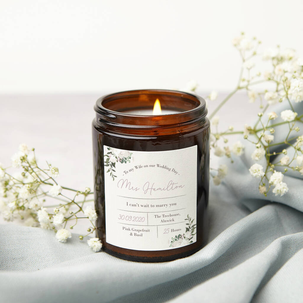 Bride's Wedding Day Apothecary Candle, 1 of 6