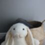 Large Cream Bunny Plush Soft Toy, thumbnail 4 of 8