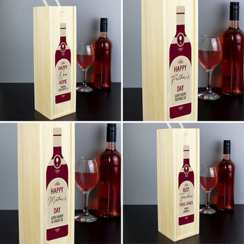Personalised Wine Wooden Gift Box, 2 of 2