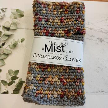 Luxury Fingerless Gloves Summer's End Collection, 7 of 10