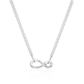Infinity Curb Chain Necklace, 4 of 7