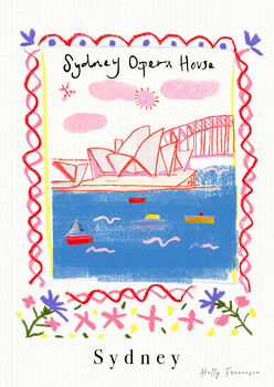 Sydney Opera House, Australia Landmark Travel Print, 2 of 3