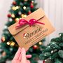 Personalised Christmas Kraft Envelope/Money Wallet, thumbnail 1 of 2