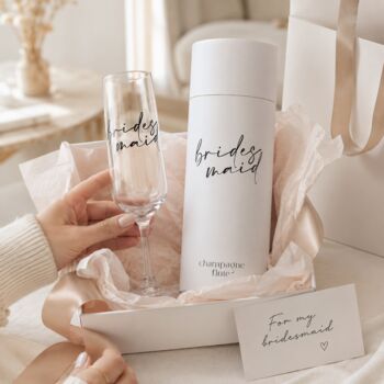 Bridesmaid Champagne Flute With Gift Box, 2 of 5