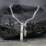Modern Diamond And Mixed Metal Necklace, thumbnail 1 of 11