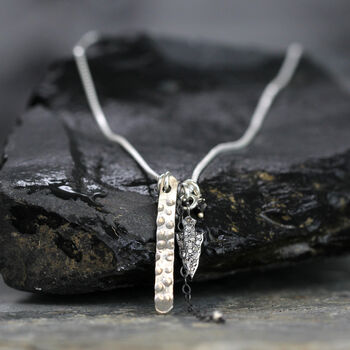 Modern Diamond And Mixed Metal Necklace, 6 of 11