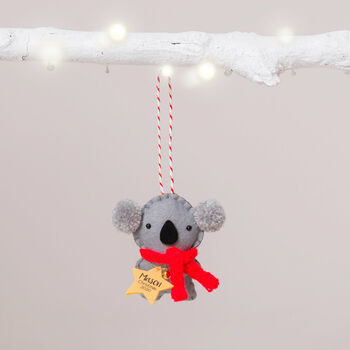 Koala Personalised Christmas Decoration, 3 of 5