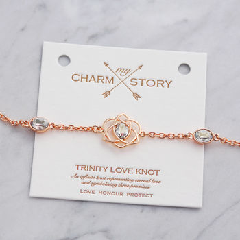 My Charm Story Trinity Love Knot Bracelet, 8 of 12