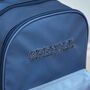 Personalised Blue Large Backpack, thumbnail 3 of 5