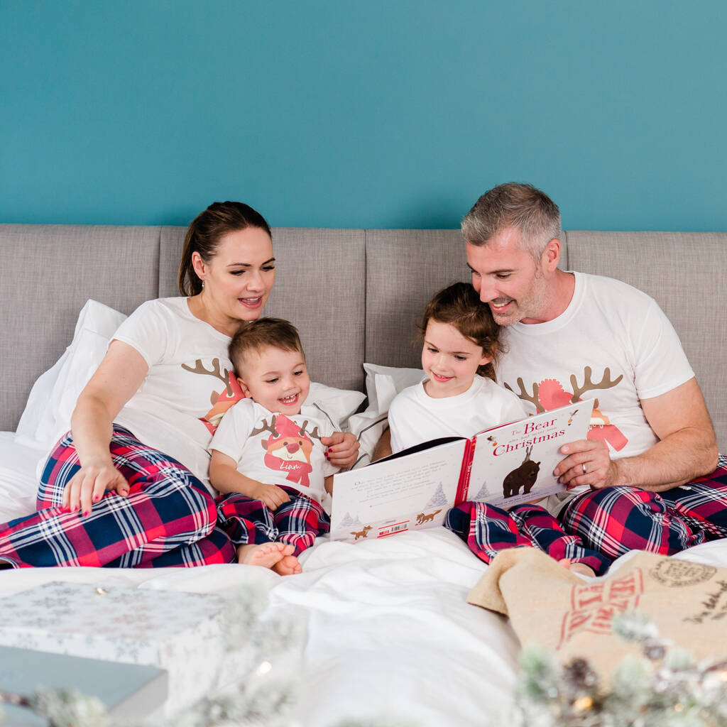 Personalised Christmas Family Reindeer Pyjamas, 1 of 12