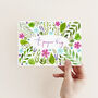 'A Paper Hug' Hand Lettered Watercolour Card, thumbnail 1 of 3