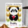 Personalised Best Mummy Daddy Panda Card, thumbnail 4 of 12