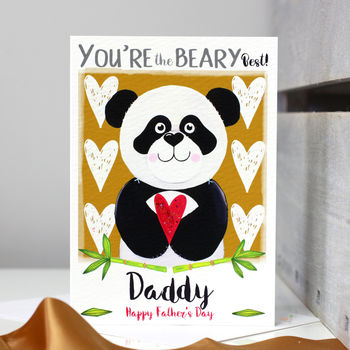 Personalised Best Mummy Daddy Panda Card, 4 of 12