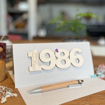Personalised 40th Birthday 1986 Year Card, 8 of 10