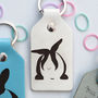 Teacher Gift Personalised Leather Rabbit Key Fob, thumbnail 3 of 8