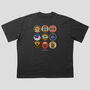 Wolves Football Beer Mats Oversized T Shirt, thumbnail 1 of 10