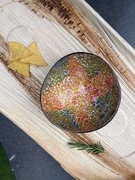 Gold Pattern Coconut Shell Snack / Buddha Bowl, 7 of 12
