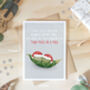 Peas In A Pod Cute Christmas Card Husband Wife Partner, thumbnail 3 of 4
