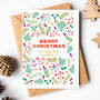 Personalised Christmas Florals Card Pack, thumbnail 2 of 3
