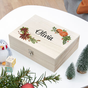 Personalised Festive Garland Christmas Eve Box, 11 of 12