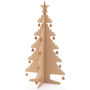 Kid Eco Cardboard Christmas Tree Single Pack Brown, thumbnail 2 of 6