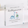 Personalised Daddysaurus Funny Father’s Day Plaque Gift, thumbnail 1 of 5