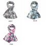 Winter Abstract Flowers Print Scarf, thumbnail 8 of 10