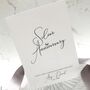 25th Silver Jewel Personalised Anniversary Card, thumbnail 1 of 4