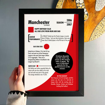 Personalised Print 18th Birthday Gift For Football Fans, 7 of 9