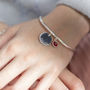Child's Personalised Disc Birthstone Bangle, thumbnail 6 of 11