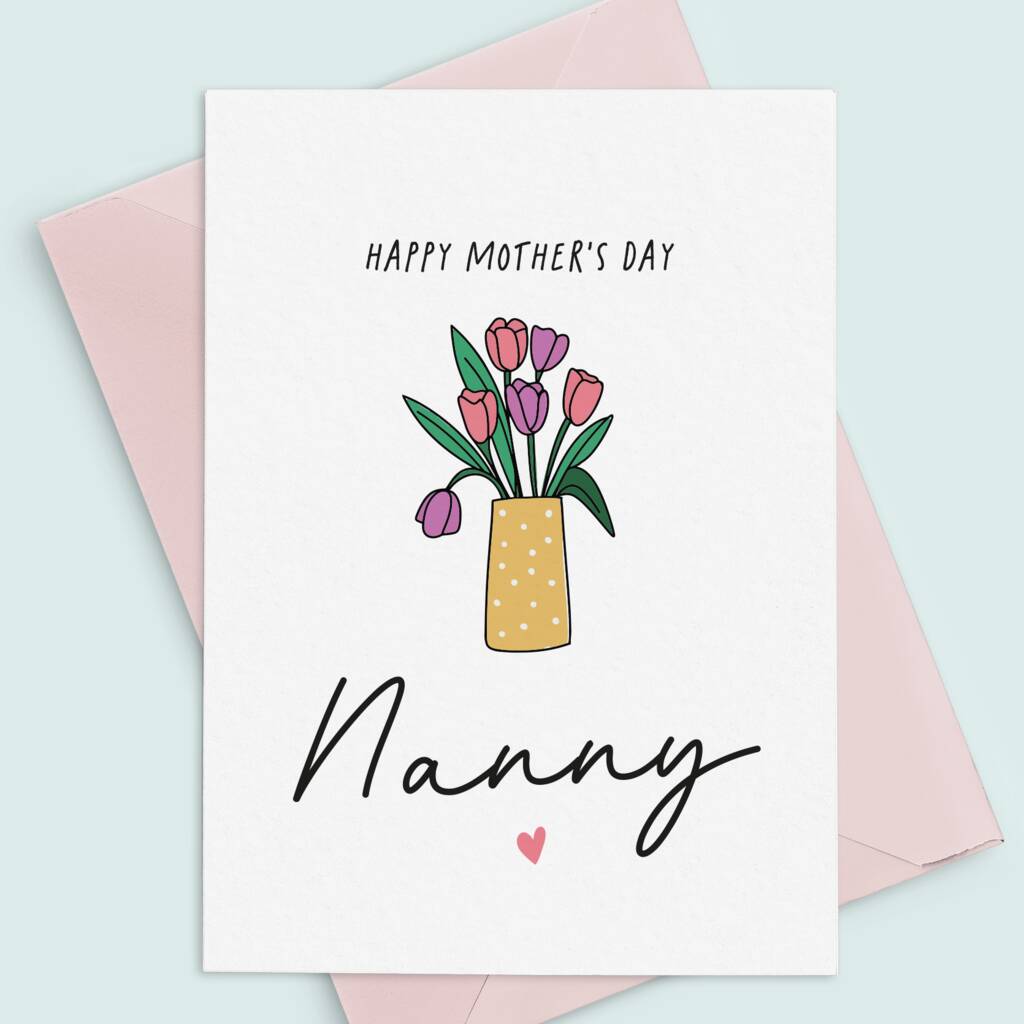 Tulip Nanny Mother's Day Card By Project Pretty