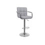 Height Adjustable Bar Stool With Soft Padded Chair, thumbnail 2 of 6