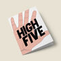 'High Five' Congratulations Card, thumbnail 3 of 4
