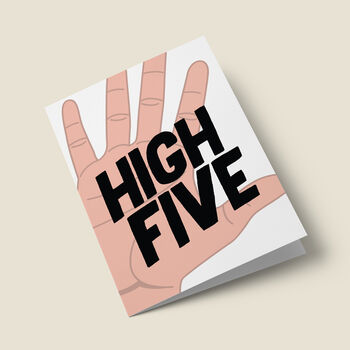 'High Five' Congratulations Card, 3 of 4