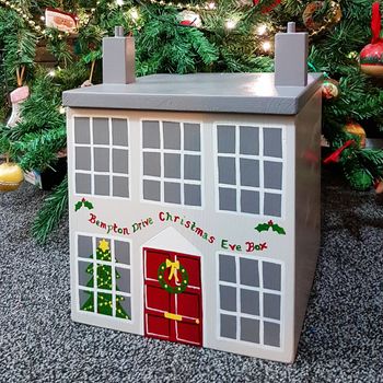 Handmade Luxury Personalised Wooden Christmas Eve Box, 4 of 10