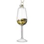 Champagne Glass With Gold Glitter Hanger, thumbnail 2 of 4
